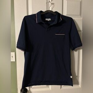 COMO Man Navy Polo Shirt Men’s Medium Short Sleeve Pocket